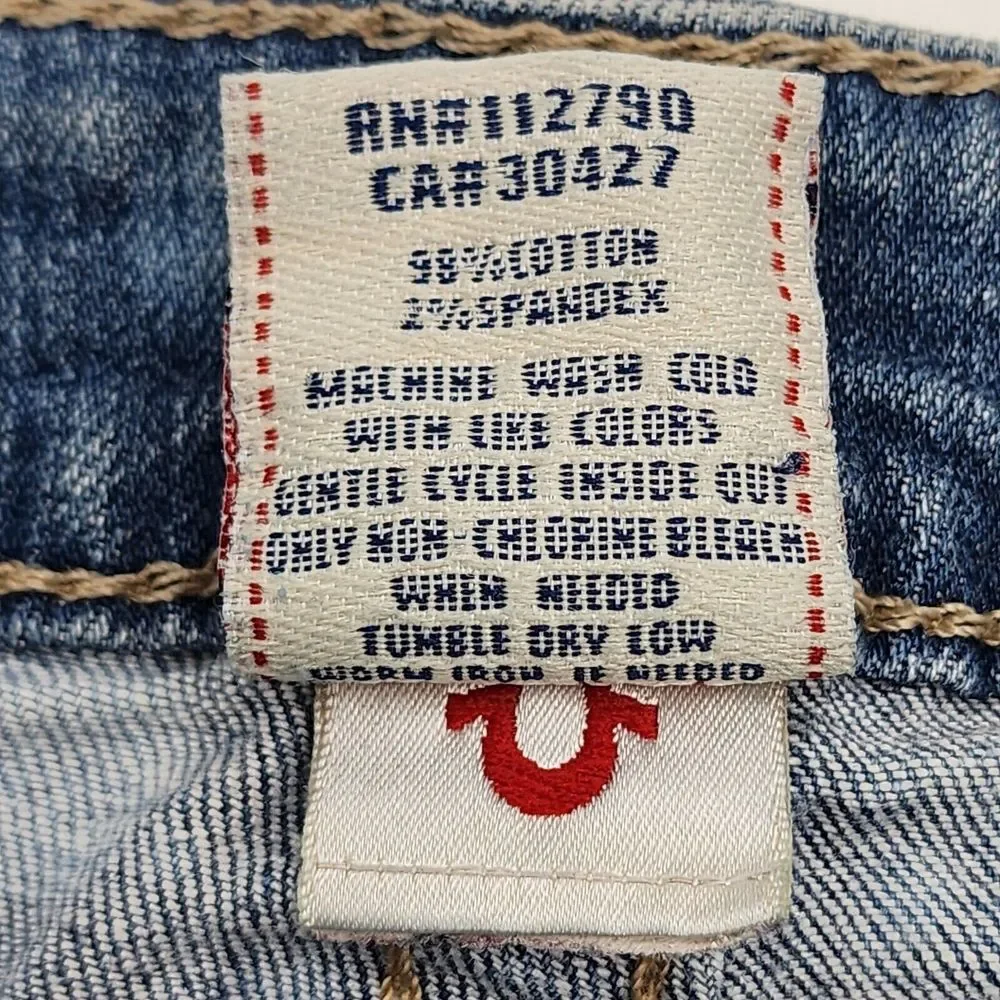 True Religion Women's HI-Rise Boot Cut Jean's Size 32 x 32 Blue SEE PICTURES - Picture 8 of 12